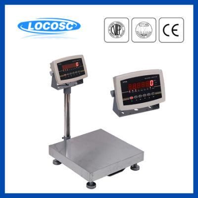 Quality Assured 1mm 304 Stainless Steel Veneer 100kg Platform Weighing Scales