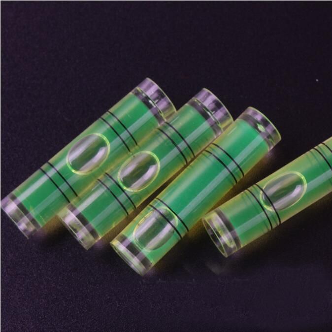 Bubble Level Round Green Tubular Glass Spirit Bubble Level Vial