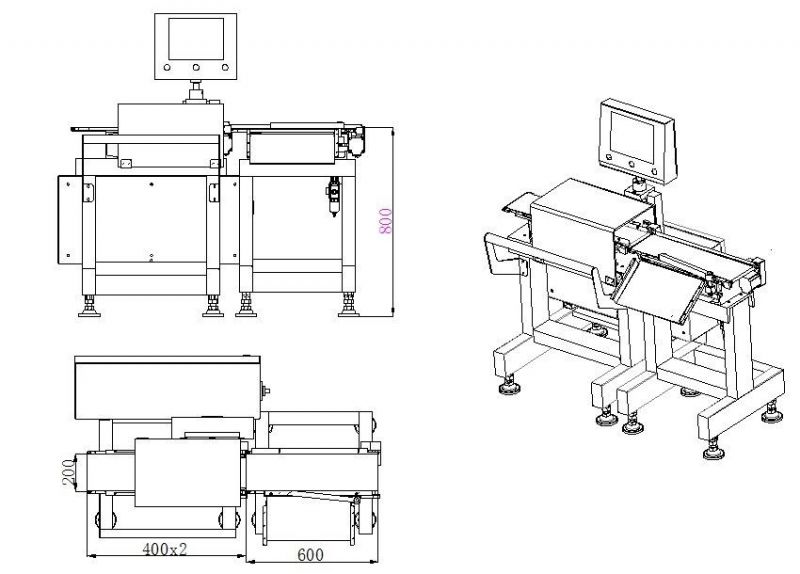 Auto Checkweigher/Checkweighing Machine/Weight Checking Scales