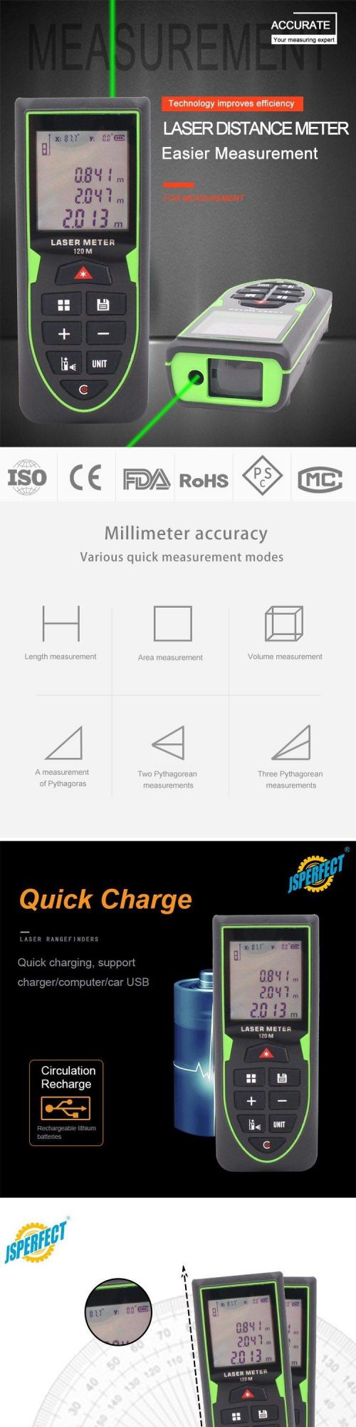 OEM Cheap Price Digital 70 Meter Laser Distance Meter