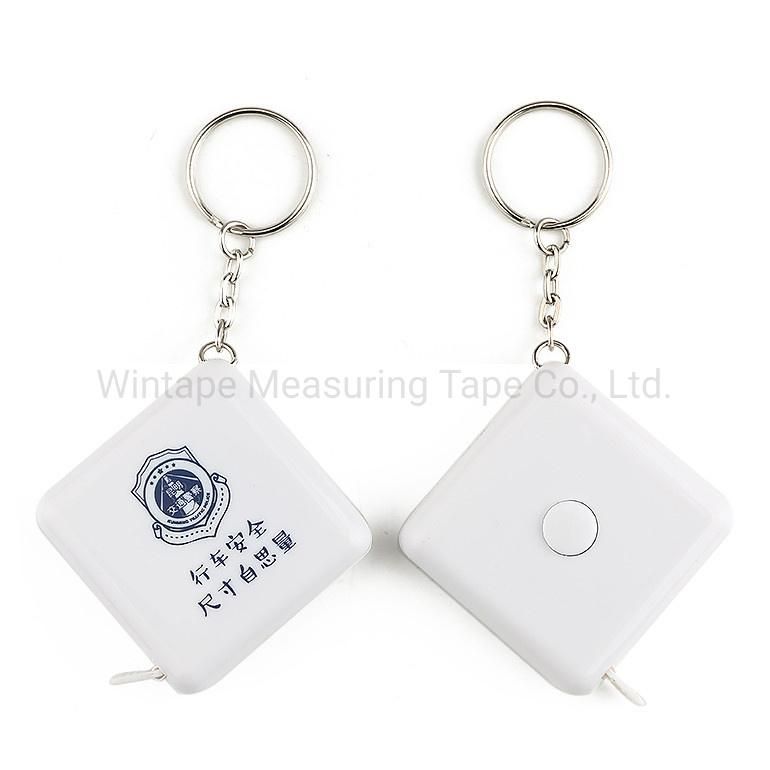 60inch Square Shape Tape Measure Keychain