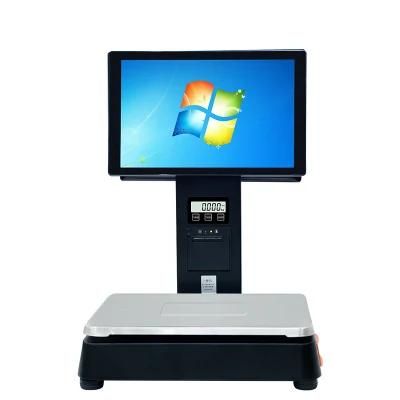15 Inch Double Screen PC Based Scale Aurora S1 Rongta Digital Touch POS Scale