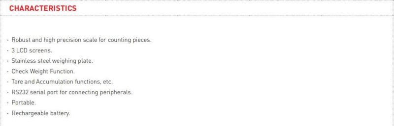Stainless Steel High Precision Digital Counting and Weighing Electronic Scale with 3 LCD Display