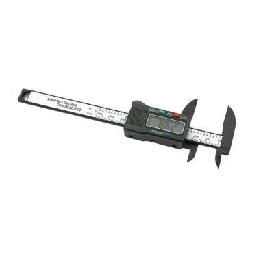 Digital Calipers Vernier, Inkach 100mm/4inch LCD Digital Electronic Vernier Caliper Carbon Fiber Gauge Micrometer Ruler (Black)