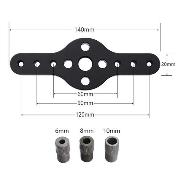 Woodworking Straight Hole Punch Locator Self-Centering Round Wood Tenon Puncher Drilling Locator DIY Hole Opening Tool