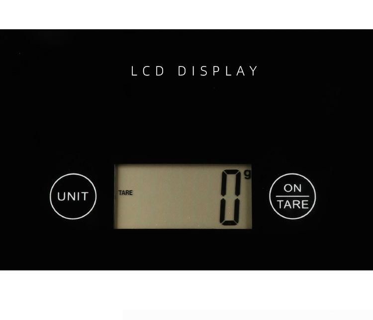 Touch Button Electronic Household Glass Kitchen Scale Bakery Food Scale