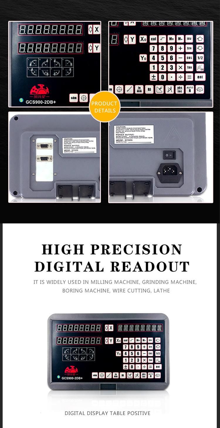 High Precision Universal Digital Hxx 2 Axis Dro