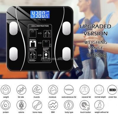 OEM Smart Body Fat Scale with Free APP Balance Weighing USB Bathroom Body Fat Scales