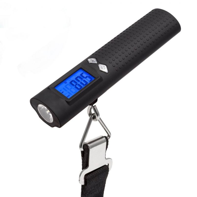 2600mAh Power Bank and Portable Torch Flighlight Digital Luggage Scale