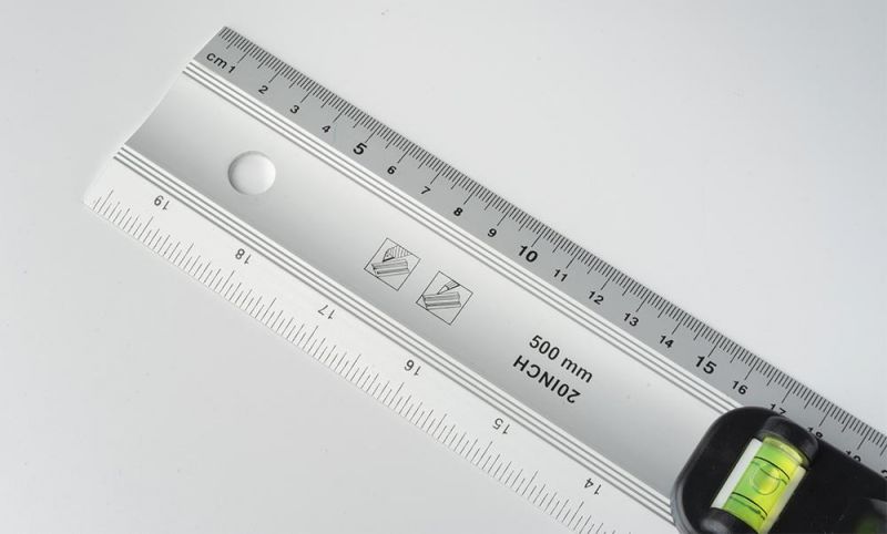 24" 600mm Hand Tools Woodworking Aluminium Level Straight Ruler