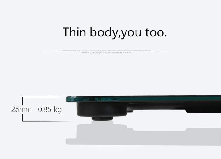 USB Charging 180kg Bathroom Scale for Household Uses Personal Scale
