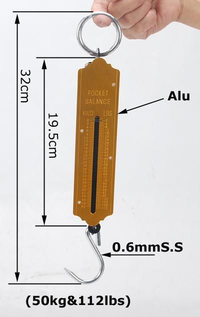 50kg Portable Hanging Scale Spring Hanging