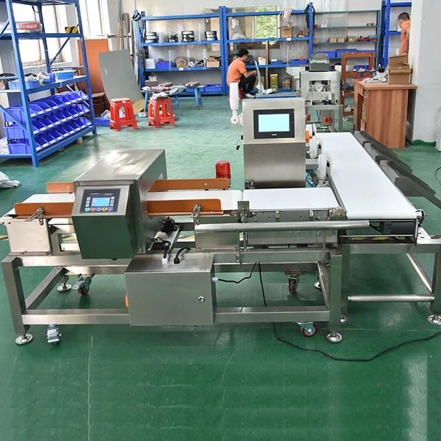 Conveyor Belt Food Metal Detector Weighing Machine with Counting Function