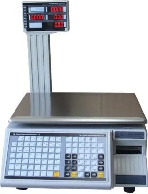 6kg/15kg/30kg Digital Electronic Weighing Label Printing Scale