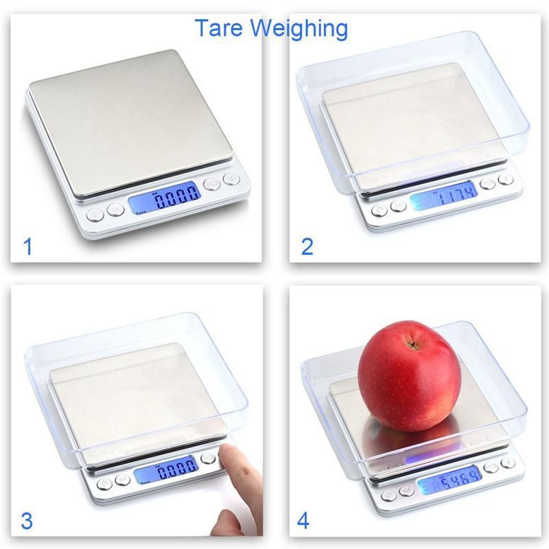 Mini Pocket Portable Stainless Steel Precision Jewelry Scale