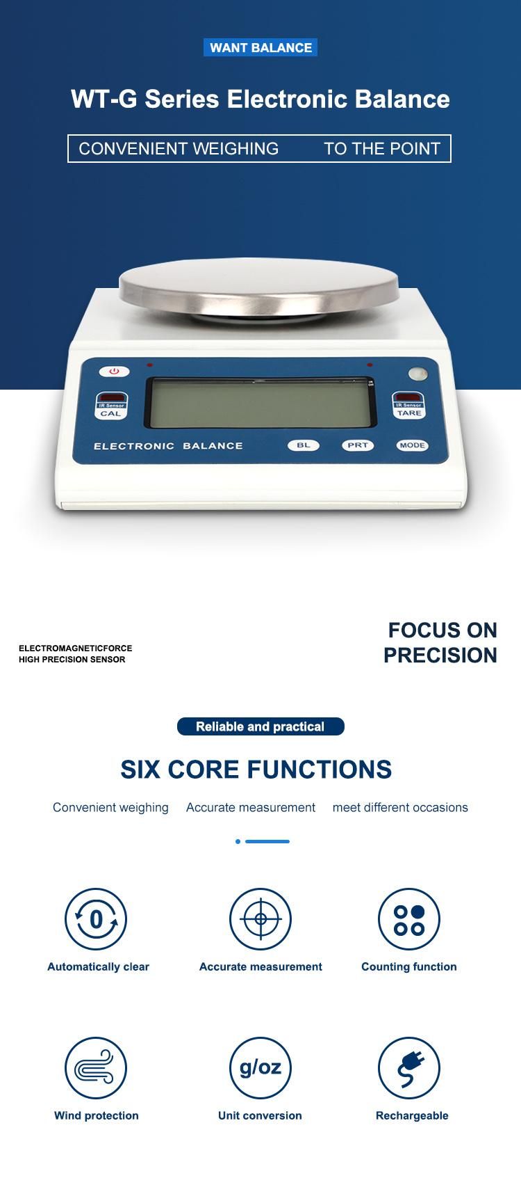 2000g 3000g 5000g 0.01g Digital Weighing Electronic Scale