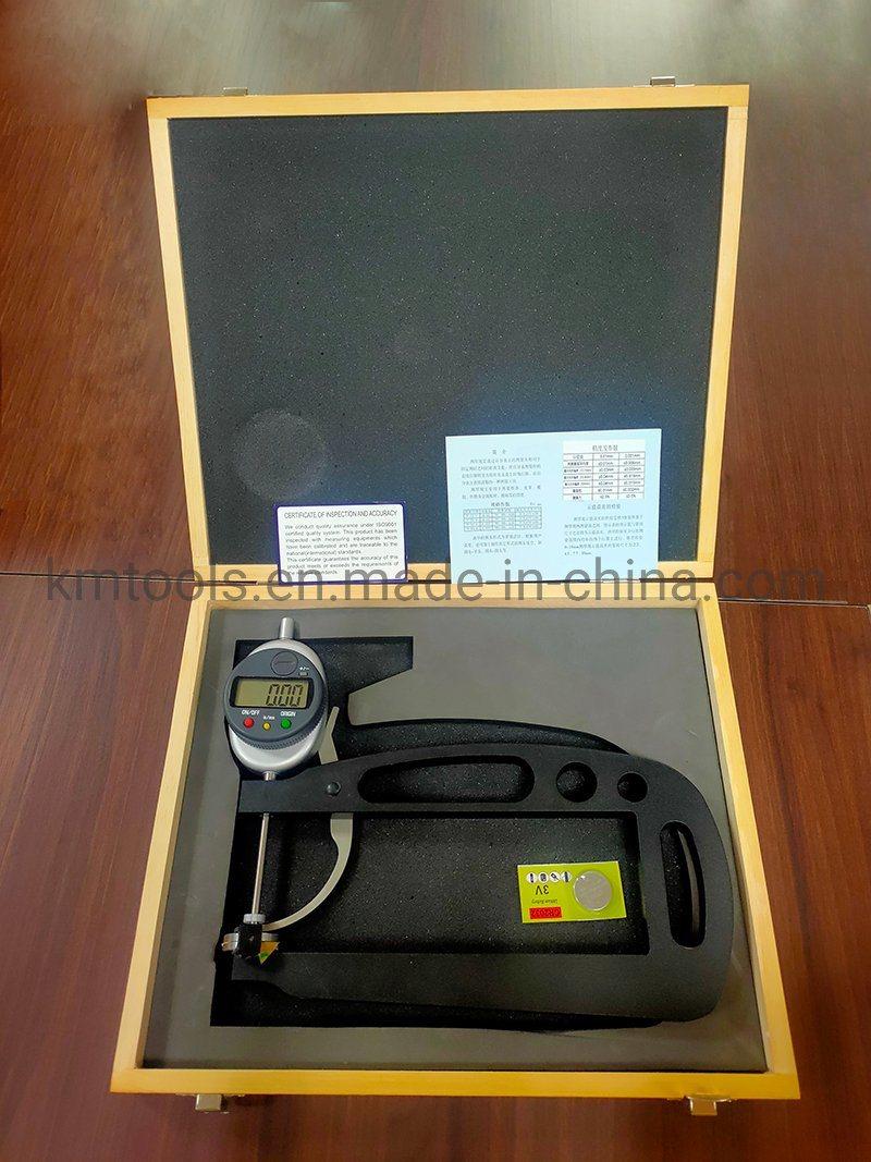 Precision 0-50mm Digital Thickness Gauge for 200 Measuring Depth