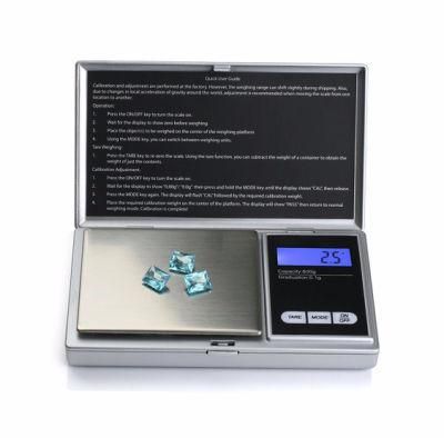 Mini Digital Jewelry Weighing Pocket Electronic Scale 500g*0.01g (BRS-PS02)