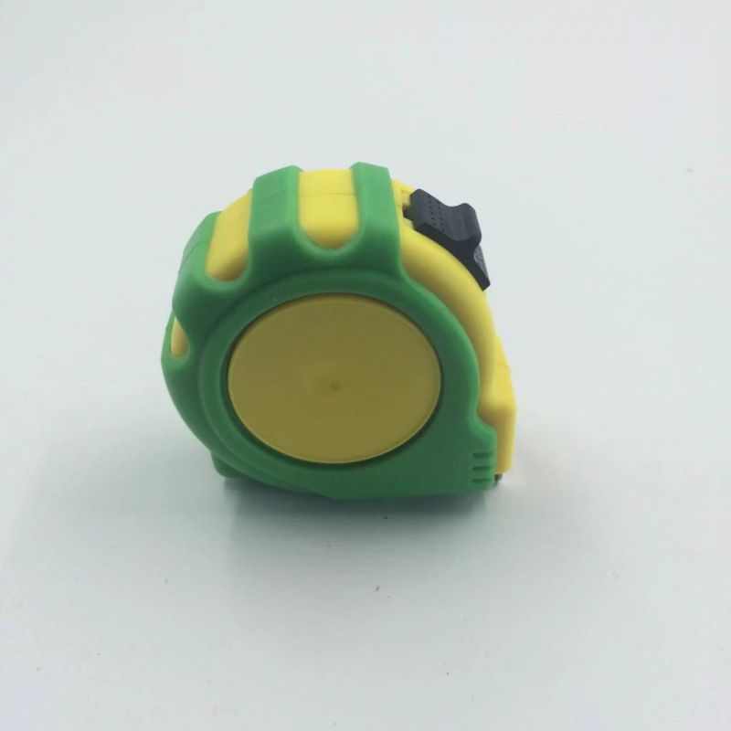 Green and Yellow ABS Tape Measure with Humanized Design