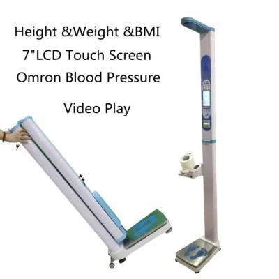 Pharmacy Height and Weight Scale with BMI and Blood Pressure and Heart Rate Machine