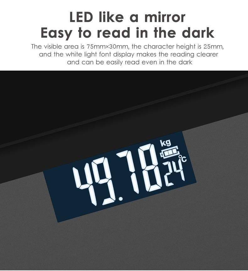 Bl-1603 Tempered Glass Electronic Weighing Personal Scale