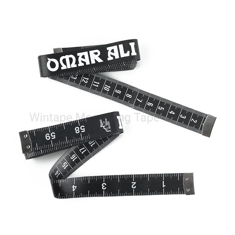 Black PVC Fiberglass Measuring Tape Printed with Your Logo