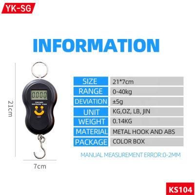 Multiple Color Light and Portable Mini Crane Scale Hanging Scale