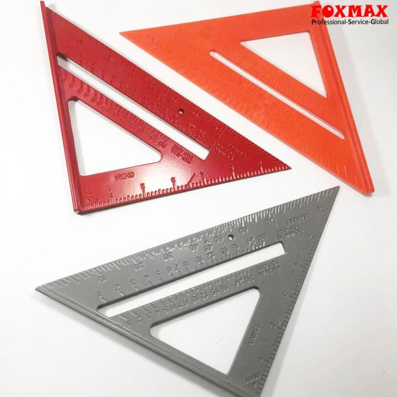 Aluminum Alloy Triangle Ruler Squares Protractor Measuring Tools (FX-S21)
