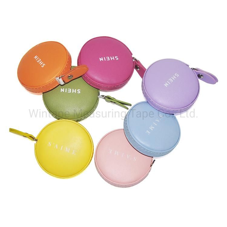 Colorful PU Leather Tape Measure Retractable Measuring Tape for Body Measuring