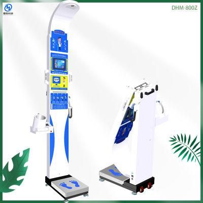 Intelligent Voice Coin Operation Weight and Height Scale Health Checkup Machine Blood Pressure and Fat Measuring Scales