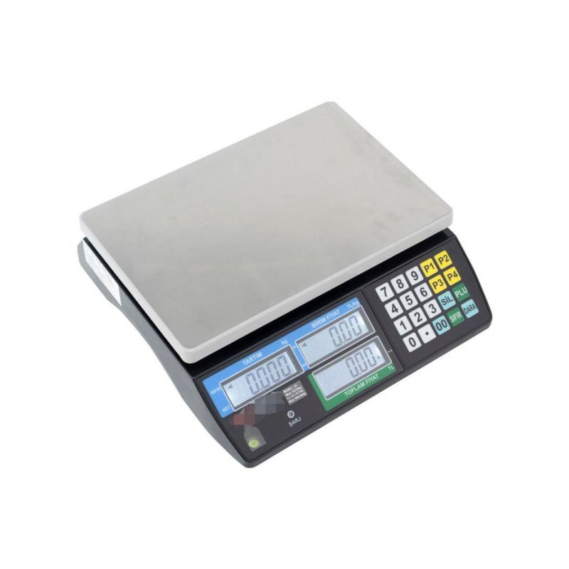 OIML Electronic Price Computing Digital Scale with Large Platter