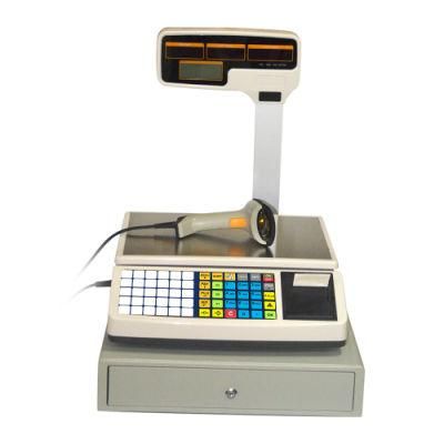Pct 15 30 Kg POS and Cash Register Retail Printing Scale with Printer