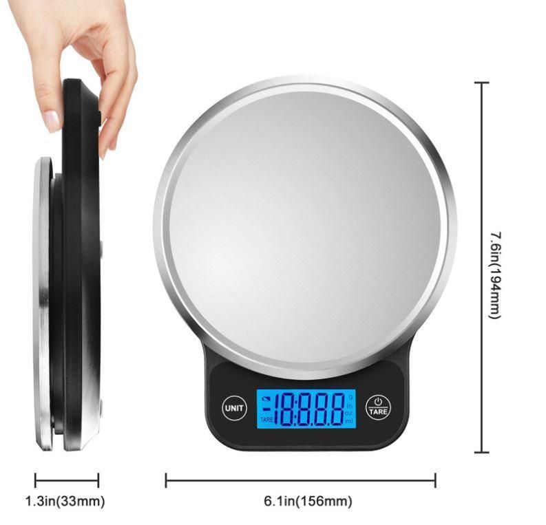 3kg Electronic Stainless Steel Weighing Coffee Scale