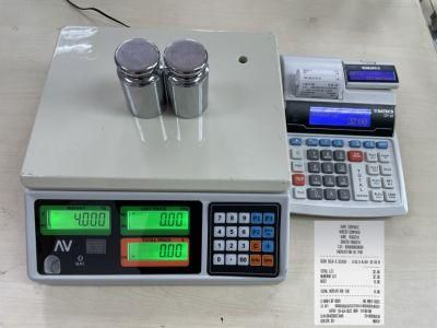 OIML &amp; EU Approved Price Computing Scale 6/15kg with Cash Register