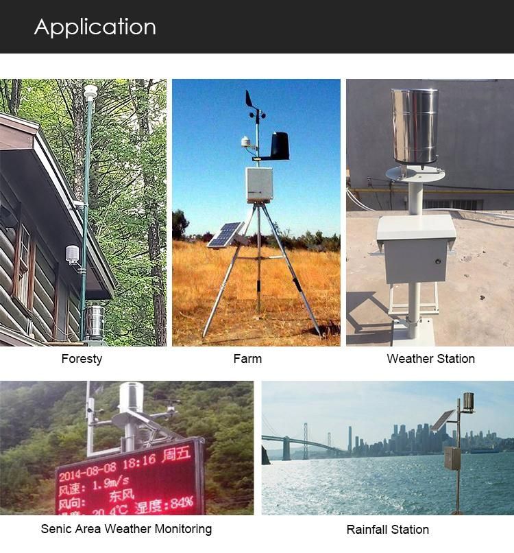 Rk400-01 Outdoor Tipping Bucket Rain Gauge Sensor and Detectors for Meteorological Station