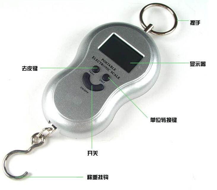 Functional Luggage Weight Scale with LCD Display