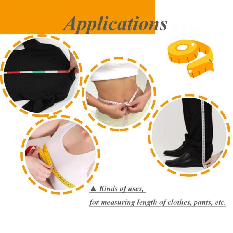 150cm/60inch Soft Measuring Tape for Tailor with Double Sided