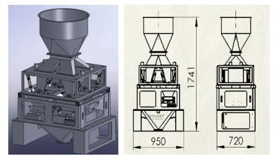 CJX2000-XM Four Head Instant Dry Yeast Weigher