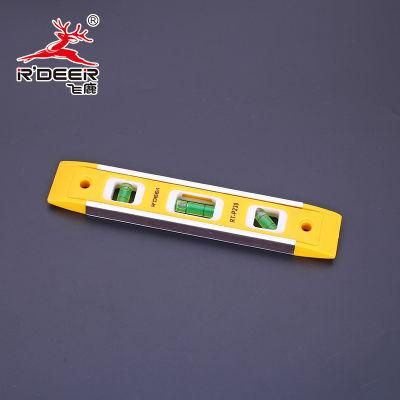 ABS Plastic Torpedo Level with Side View Vial and Magnetic Base (230mm)