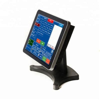 15inch Capacitive Touch Screen Ordering System Window OS Retail POS System for Supermarket