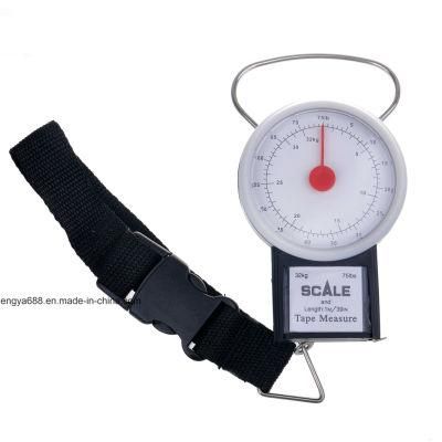 Portable Hanging Mechanical Weighing Luggage Scale 32kg