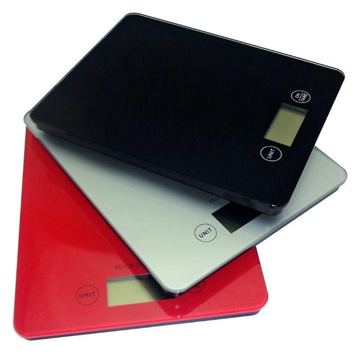 Tempered Glass with Tare Function Professional Digital Food Kitchen Scale