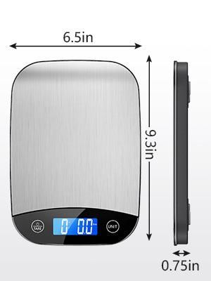 Mini Coffee Scale Electronic Kitchen Weighing Scale with Time Counting