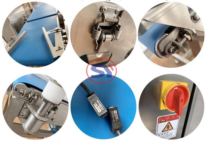 Safe Hygiene Food Standard PU Belt Weight Checking Machine Weigher for Vacuum Packaging