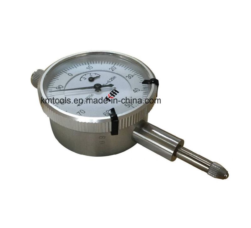 0-0.25" High Precision Inch Dial Indicator with 0.001′′ Graduation Measuring Tool