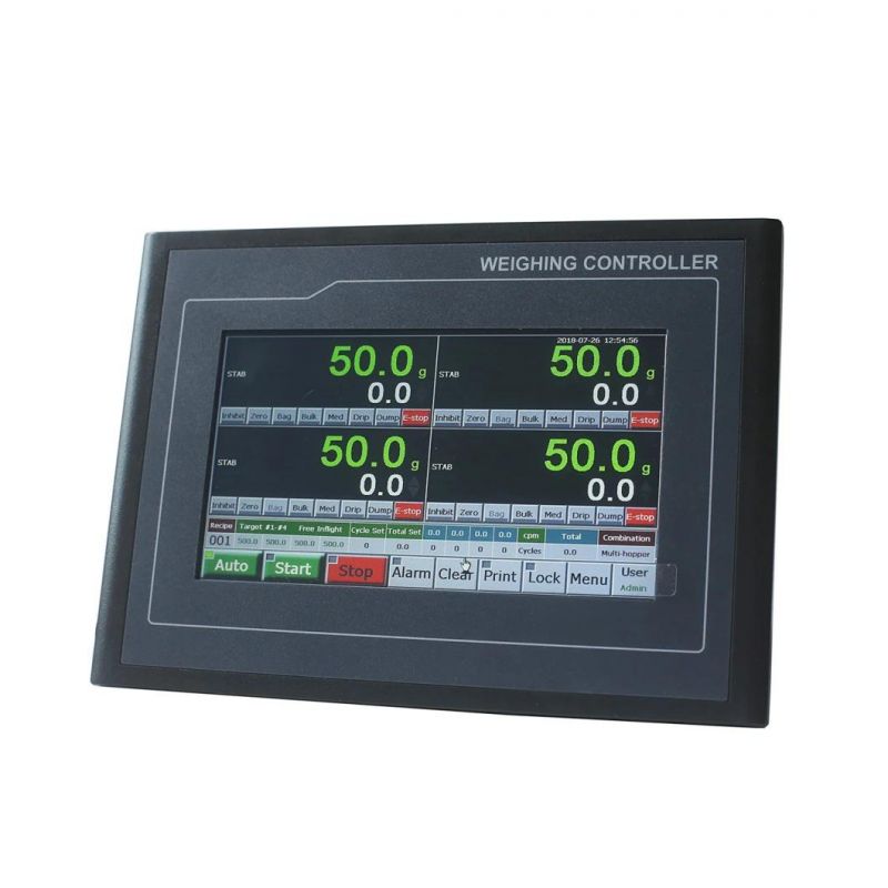 Supmeter High Quality 4-Scales Weight Filling Controller, 10-50kg Organic Fertilizer Packing Scales Controller