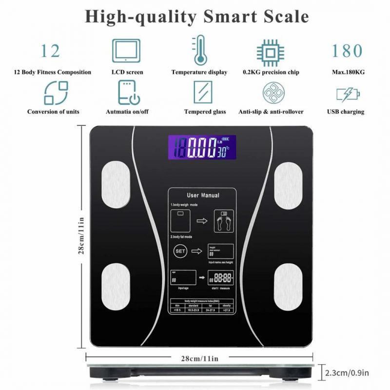 Bl-2602 Digital Electronic Weighing Bathroom Body Scale