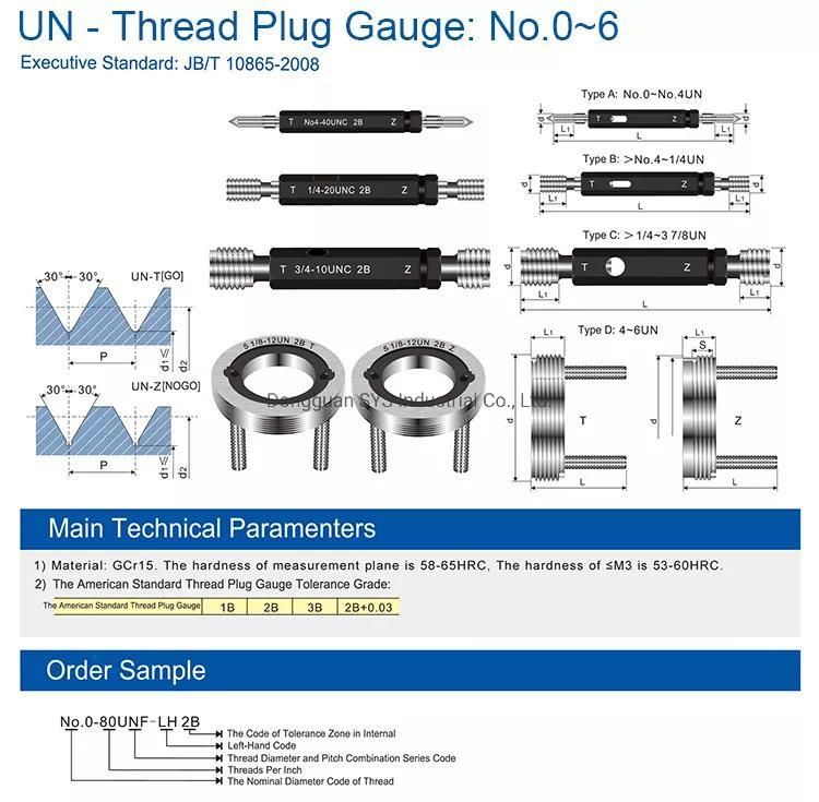 Taper NPT 60 Degree Un Thread Plug Ring Gauge