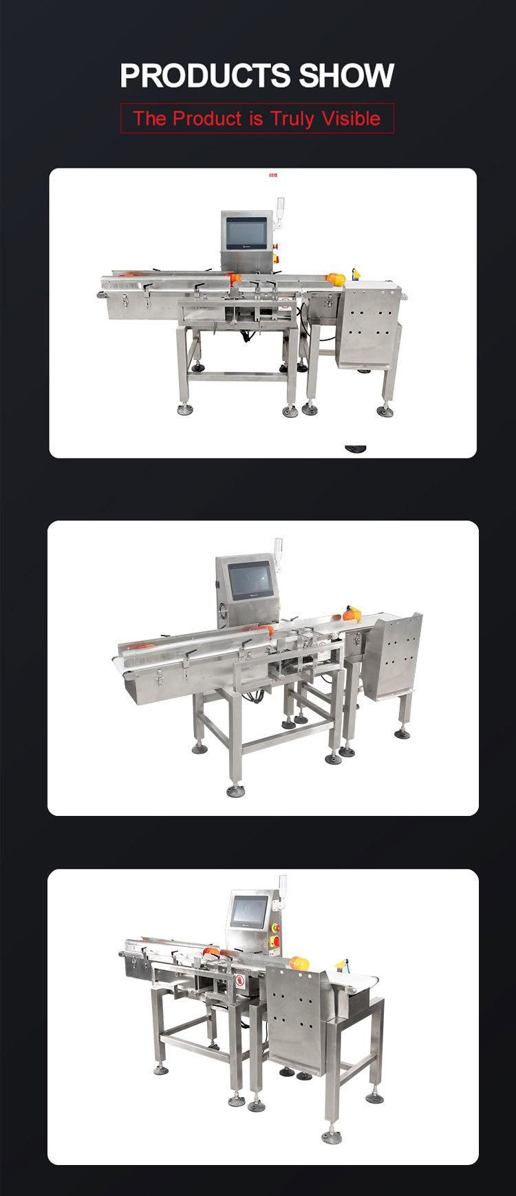 Custom Packaging Machinery Linear Food Single Head Dynamic Check Weigher