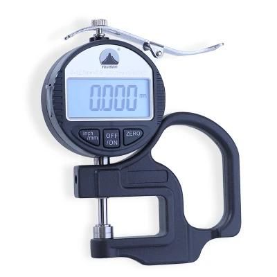 Digital Display Thousand-Point Thickness Gauge 0-12.7*0.001mm Flat Head Metric Inch High-Precision Thickness Measuring Instrument